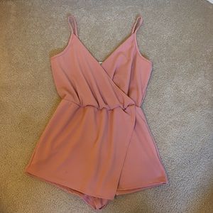 Urban Outfitters light pink skort romper